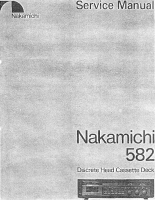 Nakamichi 582-Service-Manual